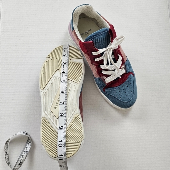GIVENCHY WING Multicolor Cord Velvet Sneakers Size 39 - Picture 12 of 16